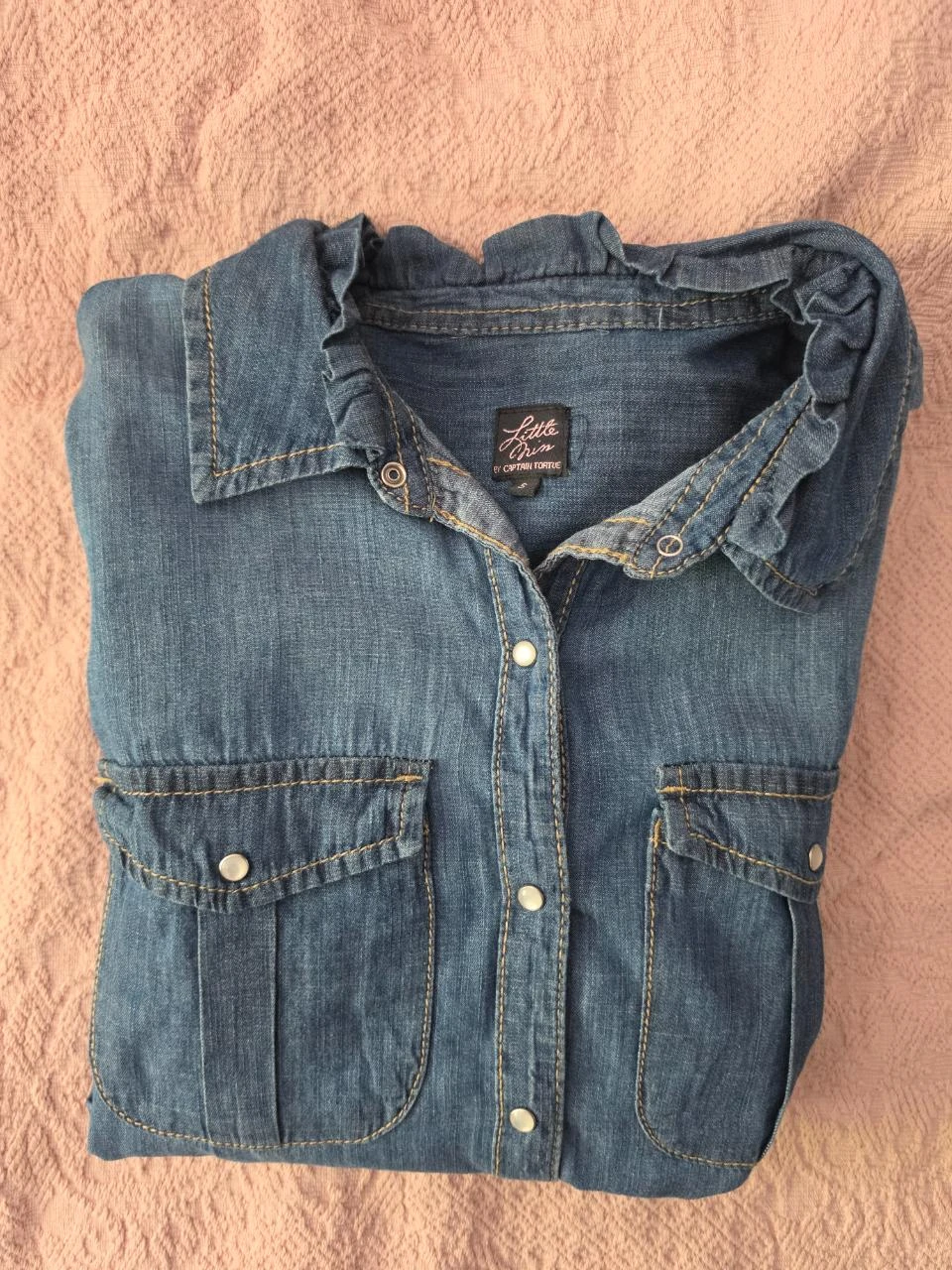 Camisa de jean Little Miss by Captain Tortue, talla S – photo 2